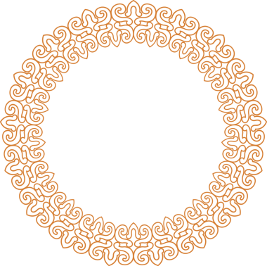 Geleneksel Çin iz sürme kalıbı sınır çerçevesi etrafında