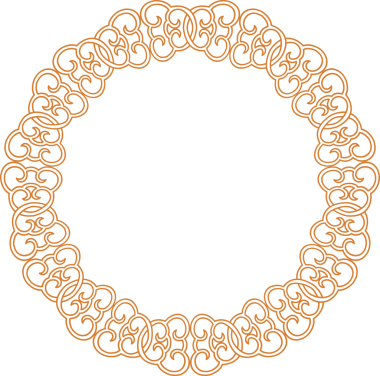 Geleneksel Çin iz sürme kalıbı sınır çerçevesi etrafında