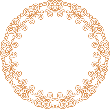 Geleneksel Çin iz sürme kalıbı sınır çerçevesi etrafında