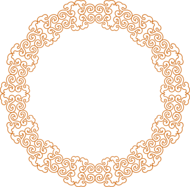 Geleneksel Çin iz sürme kalıbı sınır çerçevesi etrafında