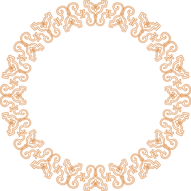 Geleneksel Çin iz sürme kalıbı sınır çerçevesi etrafında