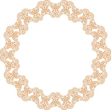 Geleneksel Çin iz sürme kalıbı sınır çerçevesi etrafında