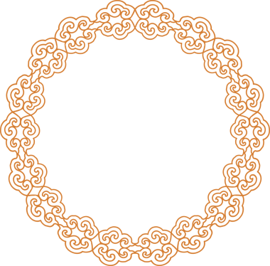 Geleneksel Çin iz sürme kalıbı sınır çerçevesi etrafında