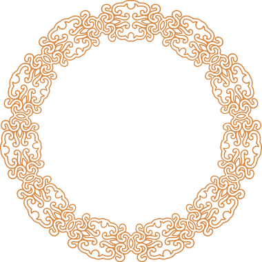 Geleneksel Çin iz sürme kalıbı sınır çerçevesi etrafında