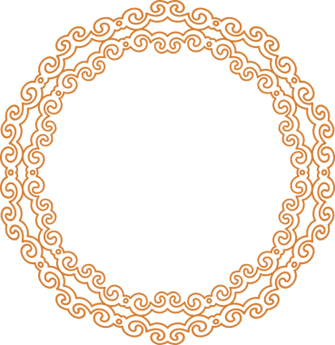 Geleneksel Çin iz sürme kalıbı sınır çerçevesi etrafında