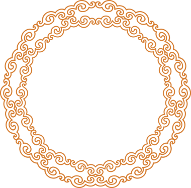 Geleneksel Çin iz sürme kalıbı sınır çerçevesi etrafında