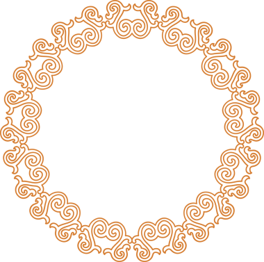 Geleneksel Çin iz sürme kalıbı sınır çerçevesi etrafında