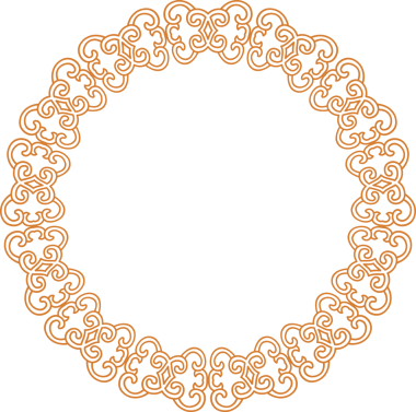 Geleneksel Çin iz sürme kalıbı sınır çerçevesi etrafında