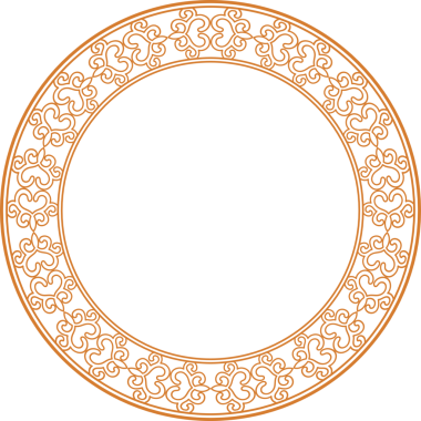 Geleneksel Çin iz sürme kalıbı sınır çerçevesi etrafında