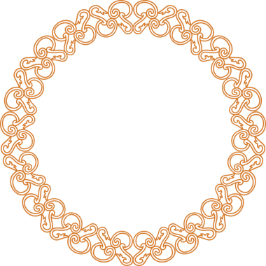 Geleneksel Çin iz sürme kalıbı sınır çerçevesi etrafında