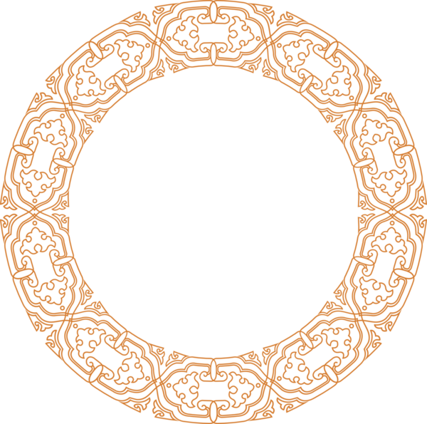 Geleneksel Çin iz sürme kalıbı sınır çerçevesi etrafında