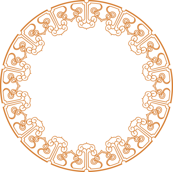 Geleneksel Çin iz sürme kalıbı sınır çerçevesi etrafında