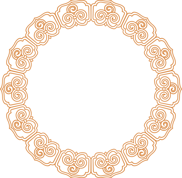 Geleneksel Çin iz sürme kalıbı sınır çerçevesi etrafında