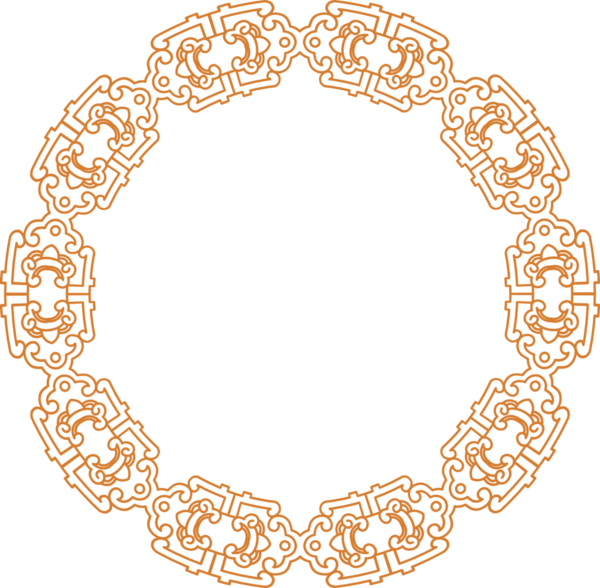 Geleneksel Çin iz sürme kalıbı sınır çerçevesi etrafında