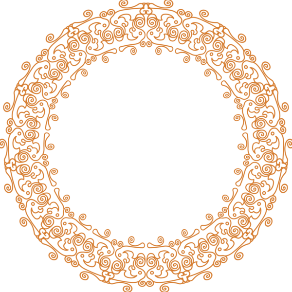 Geleneksel Çin iz sürme kalıbı sınır çerçevesi etrafında