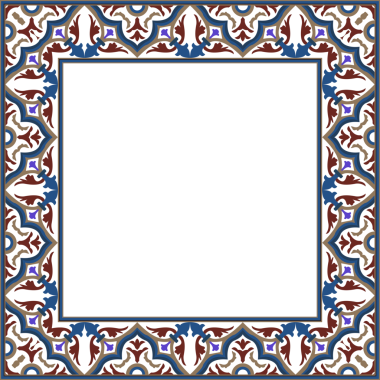 Eski botanik bahçesi eski model stil kare çerçeve