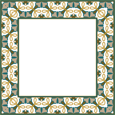 Eski botanik bahçesi eski model stil kare çerçeve