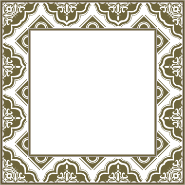 Eski botanik bahçesi eski model stil kare çerçeve