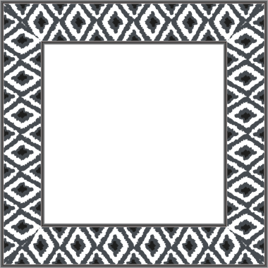 Eski model stil kare çerçeve retro gri el testeresi