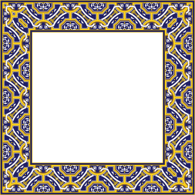 Eski botanik bahçesi eski model stil kare çerçeve