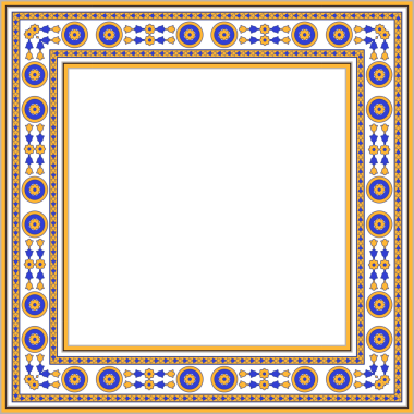 Eski botanik bahçesi eski model stil kare çerçeve