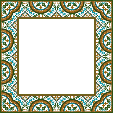 Eski botanik bahçesi eski model stil kare çerçeve