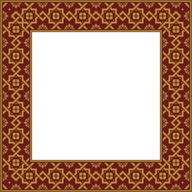 Klasik desenli kare kare kare kare kare kare zincir çiçek