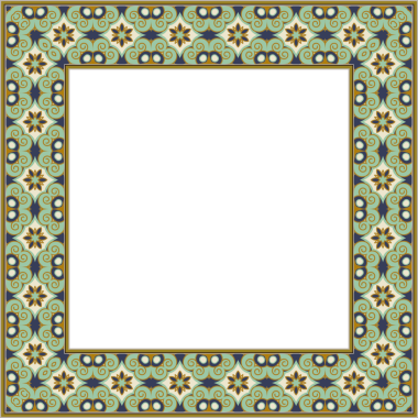 Eski botanik bahçesi eski model stil kare çerçeve