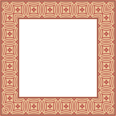 Eski model stil kare kare çerçeve çapraz çizgi çiçek