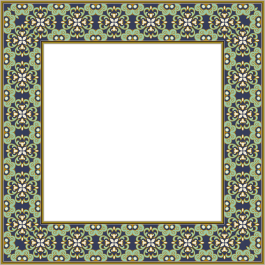 Eski botanik bahçesi eski model stil kare çerçeve