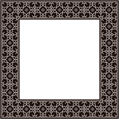 Eski botanik bahçesi eski model stil kare çerçeve