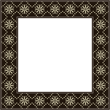 Klasik desenli kare kare çerçeve çapraz çizgili çiçek deseni