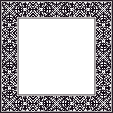 Eski botanik bahçesi eski model stil kare çerçeve