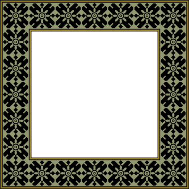 Eski botanik bahçesi eski model stil kare çerçeve