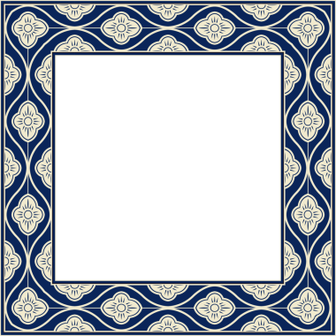 Eski botanik bahçesi eski model stil kare çerçeve