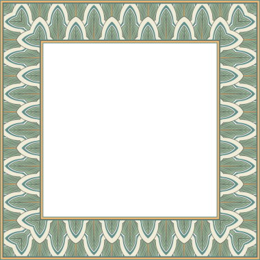 Eski botanik bahçesi eski model stil kare çerçeve