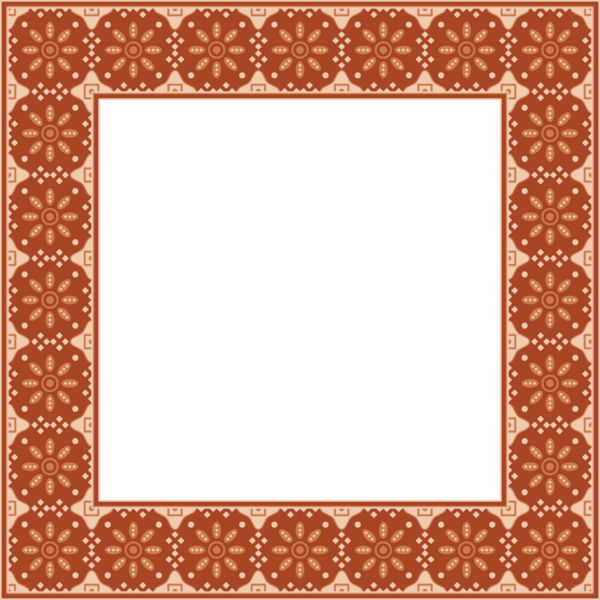 Klasik desenli kare kare çerçeve benekli çiçek
