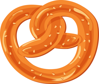 Çizgi film çizimi izole nesne lezzetli un yemek fırın ekmek kraker susamlı