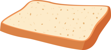 Çizgi film çizimi izole nesne lezzetli un yemek fırın ekmek ekmek tostu