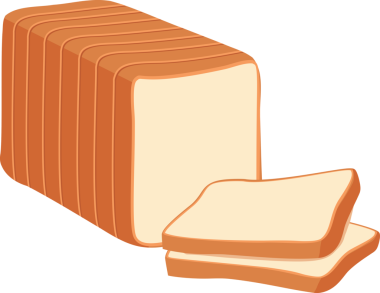 Çizgi film çizimi izole nesne lezzetli un yemek fırın ekmek ekmek tostu