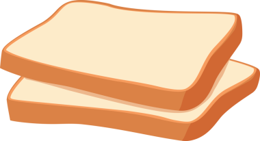 Çizgi film çizimi izole nesne lezzetli un yemek fırın ekmek ekmek tostu