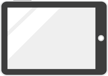 Çizgi film illüstrasyonu izole nesne elektronik aygıt tableti