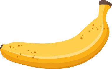 Çizgi film illüstrasyonu nesne yiyecek meyvesi muzu