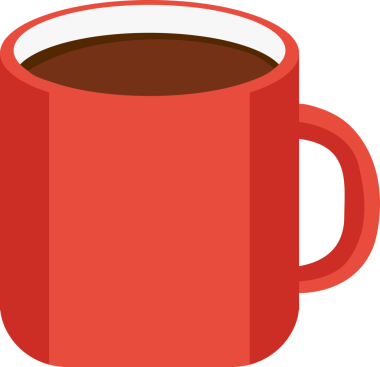 Şeffaf arkaplan resmi kırmızı kupa kahve