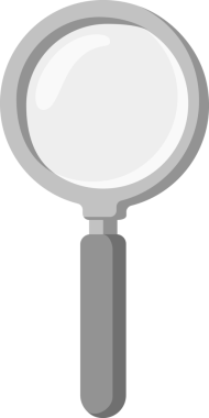 şeffaf arkaplan resmi gri ton büyüteç