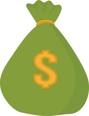 şeffaf arkaplan resmi yeşil para çantası