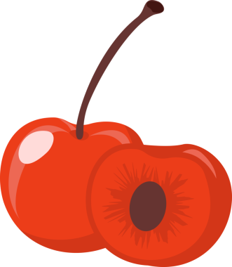 şeffaf arkaplan resmi meyve kirazı