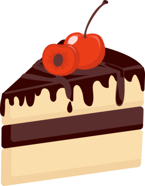 Şeffaf arkaplan resmi çikolatalı kek