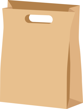 şeffaf arkaplan resmi geri dönüştürülmüş kağıt torba