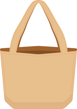 şeffaf arkaplan resmi yeniden kullanılabilir bez çanta